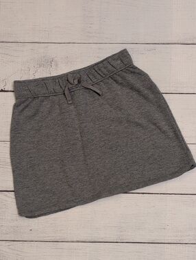 Crazy 8 Girls Gray Knit Drawstring Skirt
